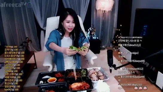 ellin elgu is back AfreecaTV mukbang