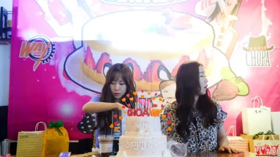 [16.07.10] 크레용팝(Crayon Pop) 초아,웨이 27th birthday party #1