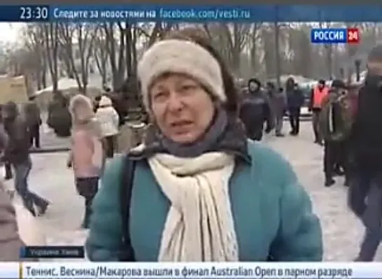 "Вести в 23" с Александром Поповым: ситуация в Киеве - Россия 24 (22.01.2014)