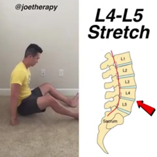 Растягивание на позвонки L4-L5