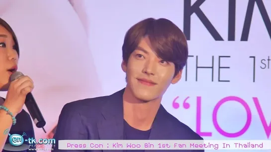 140404 Press Con _ Kim Woo Bin 1st Fan Meeting In Thailand Part1_2