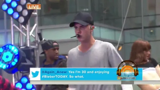 Justin Bieber - Boyfriend (Live @ Today Show) 10.05.2015