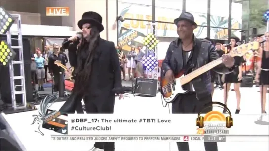 Boy George (Culture Club) - Miss Me Blind - Today Show 2.07.2015