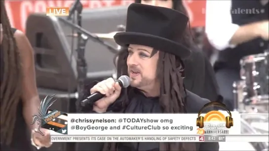 Culture Club - Karma Chameleon - Today Show 2.07.2015