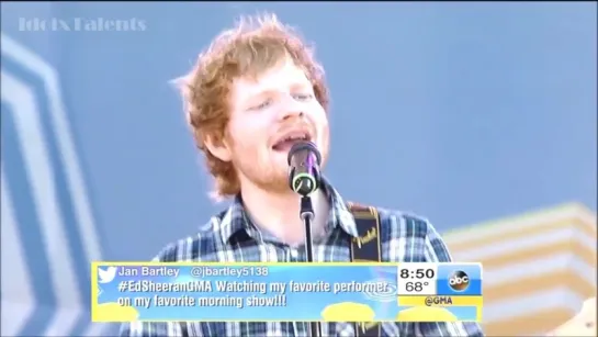 Ed Sheeran - Thinking Out Loud (Live GMA Summer Concer 29.05.2015)