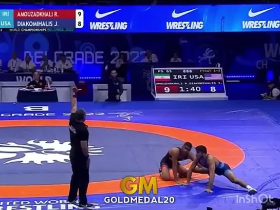 World Championship 2022 65kg- Final   J.Diakomihalis   R.Amouzadkhalili