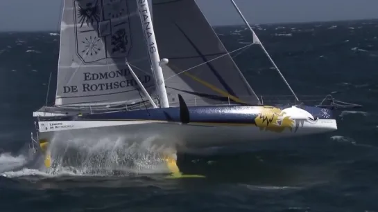 2015/08/27.  Mono 60 Edmond de Rothschild dans la brise (30 KN) - Sebastien Josse e Charles Caudrelier ha optato a processo la m