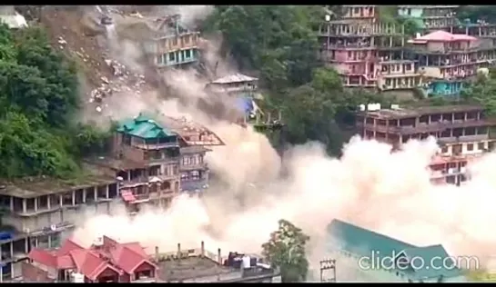 Massive Landslide in Anni ( Kullu, Himachal)