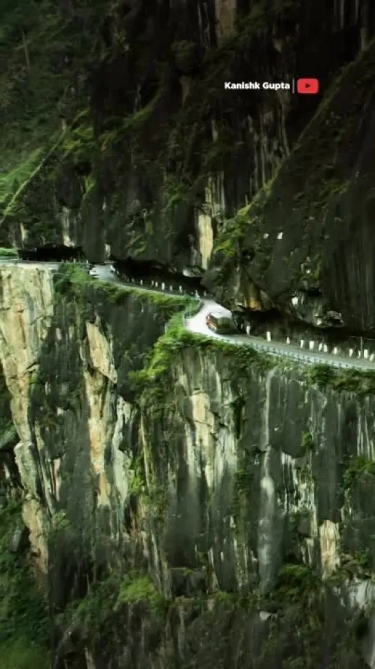 One of the World’s Dangerous Roads, Hindustan-Tibet Highway.