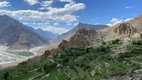 Dhankar Monastery. Spiti valley, Himachal Pradesh, India.