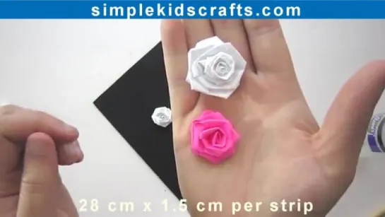 How to make SMALL PAPER ROSES