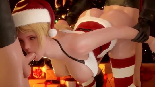 YORHA COMMANDER   NIER AUTOMATA christmas  3d sex секс hentai хентай porn порно