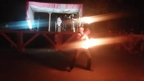 Фестиваль "Пороховая Башня". Fire-show - Flammantis.3