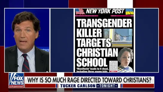 Tucker: The trans movement is targeting Christians. March, 29 2023