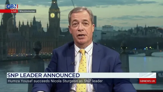 Nigel Farage criticises Humza Yousaf as he becomes the new SNP leader. March, 27 2023