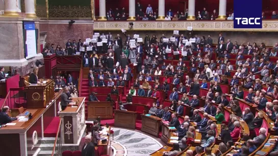 The French Parliament. March 16, 2023 Das französische Parlament. 16. März 2023