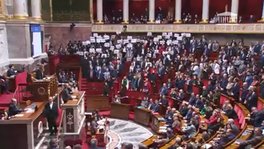 The French Parliament. March 16, 2023 Das französische Parlament. 16. März 2023