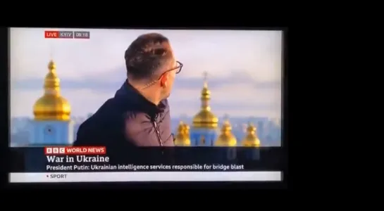 BBC LIVE. Kiev. The city centre. 10.10.2022