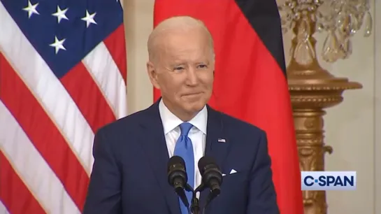 Biden on Nord Stream 2: If Russia invades Ukraine we will bring an end to it. 7 Febraury 2022