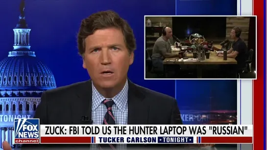 Tucker: Zuckerberg reveals what FBI told Facebook ahead of Hunter Biden laptop story. 08.25.2022