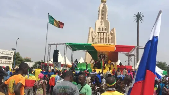 Mali. A pro-Russian rally. May 13, 2022.