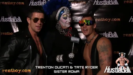 2012 Hustlaball NYC_TRENTON DUCATI  TATE RYDER Red Carpet Interview with SISTER ROMA