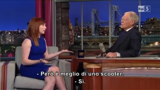 Alyson Hannigan @ David Letterman Show 080513 SUB ITA