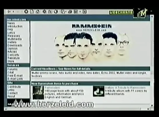 Rammstein - "Webcharts Mit Patrice" TV show, Germany [01.04.2002]