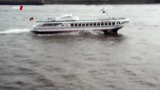 Tragflügelboot „Rheinpfeil“ bei Bonn (1972)