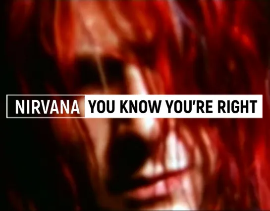 Nirvana - You Know Youre Right