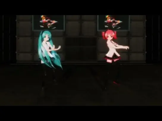 Hatsune Miku & Kasane Teto - Bad Apple!! MMD