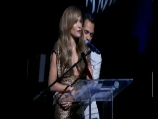 Jennifer Lopez and Marc Anthony at the Apollo Legends Hall of Fame