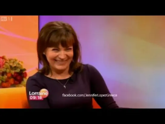 Jennifer Lopez on Lorraine UK TV Show 4-9-12