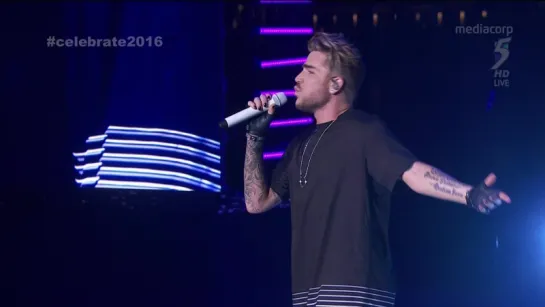 Adam Lambert - Celebrate 2016 Countdown (Live in Singapore 31.12.2015)