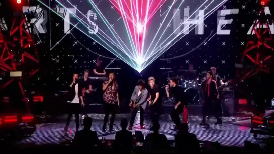 One Direction & Ronnie Wood - Where Do Broken Hearts Go (Live @ The X Factor UK)