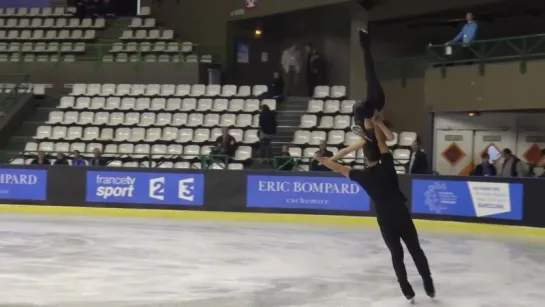 Trophée Bompard 2015 - Training Pairs