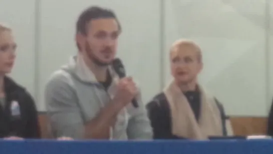 Volosozhar  Trankov - Nebelhorn Trophy press conference