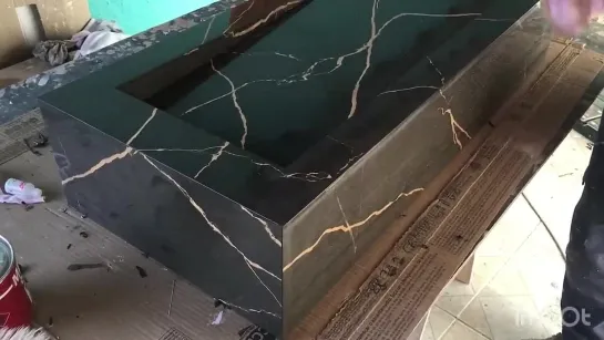 How to make ramp sink from porcelain tiles. With all sizes