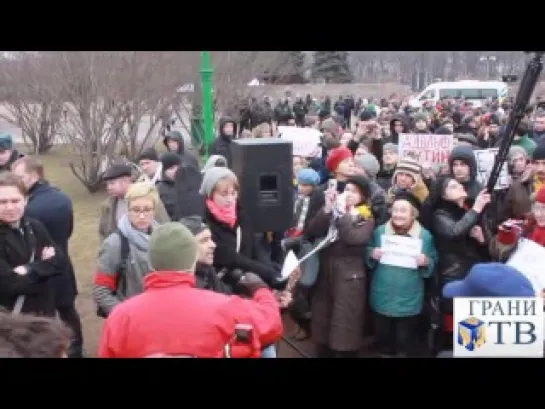 Антивоенный митинг в Петербурге. Грани-ТВ.