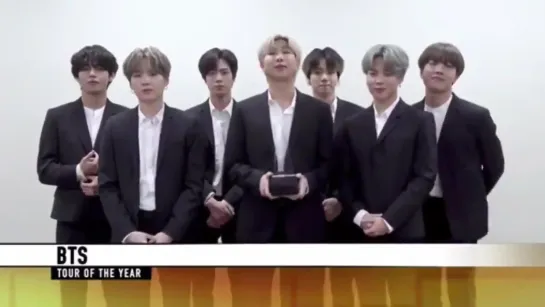 191125 BTS - Tour of the Year @ 2019 American Music Awards