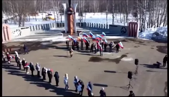 В г. Кораблино Рязанской области прошла акция в поддержку Президента России