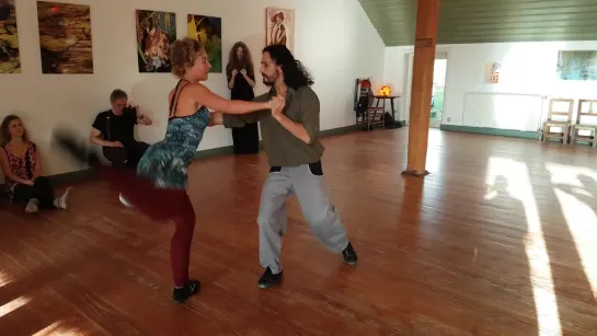 Танго Нуэво: Neo Tango by Ezequiel Sanucci  Lydia Müller - Demo after workshop at De Uelenspieghel