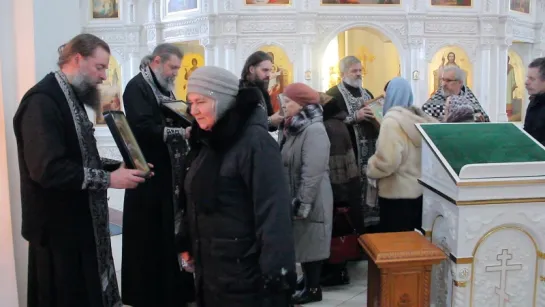 Прощеное Воскресение. Служба в храме в честь Вознесения Господня. 19.02.2018