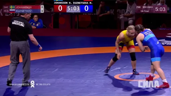 Kuznetsova vs Johansson WW 65 kg 1/4 финала Каспийск 2018