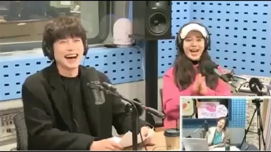 180220 Ёнджи (Youngji ❤)и актёр Kang Sung Wook на SBS Power FM Park Sohyun's Love Game.