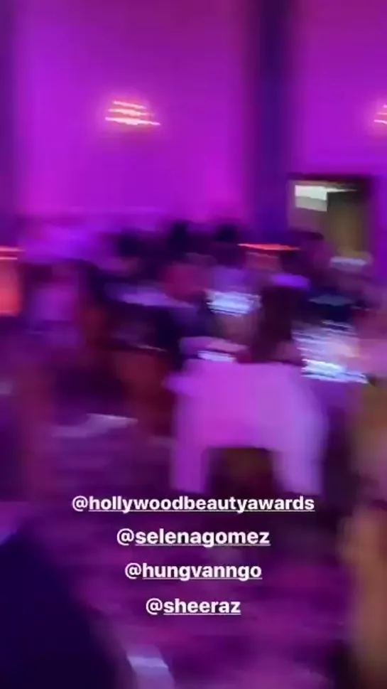 selena on Hollywood Beauty Awards