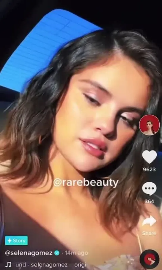 selena via TikTok stories