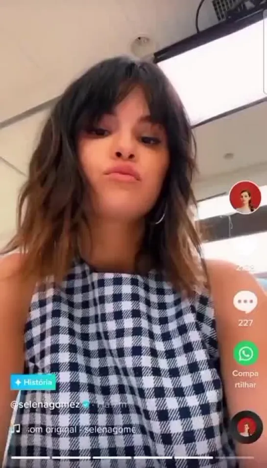 selena via TikTok stories