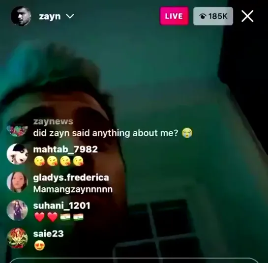 ZAYN ig live 18.01.21