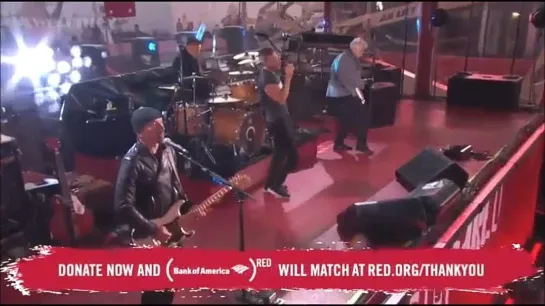 U2 With Chris Martin - Beautiful Day/With or Without You (World AIDS Day Concert 1.12.2014)